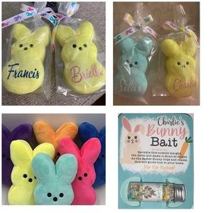 Plush bunny and bunny bait - personalized